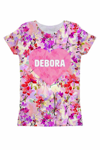 Orchid Caprice Customized NAME Zoe Pink T-Shirt - Women - Pineapple Clothing