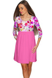 Orchid Caprice Gloria Empire Waist Floral Mommy and Me Dresses - Pineapple Clothing