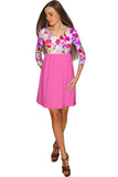 Orchid Caprice Gloria Babydoll Pink Floral Dress - Women - Pineapple Clothing