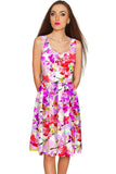 Orchid Caprice Mia Fit & Flare Skater Mommy and Me Dress - Pineapple Clothing