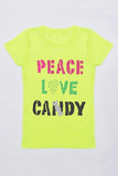 PEACE LOVE CANDY Tee - Girls - Pineapple Clothing