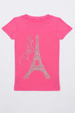 Paris Eiffel Tower Tee - Girls - Pineapple Clothing