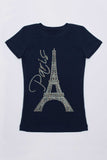 Paris Eiffel Tower Tee - Girls - Pineapple Clothing