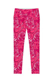 Peony Blaze Lucy Pink Floral Performance Leggings - Women - Pineapple Clothing