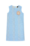 Baby Blue Crochet Lace Shift Party Cocktail Spring Dress - Girls - Pineapple Clothing