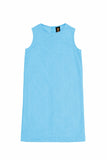 Baby Blue Stretchy Lace Sleeveless Spring Fancy Shift Dress - Girls - Pineapple Clothing