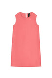 Coral Pink Stretchy Beautiful Spring Sleeveless Shift Dress - Girls - Pineapple Clothing
