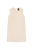 Ivory Beige Stretchy Sleeveless Cute Spring Shift Dress - Girls - Pineapple Clothing