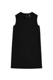 Black Stretchy Sleeveless Casual Party Shift Dress - Girls - Pineapple Clothing