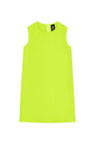 Neon Yellow Stretchy Sleeveless Stylish Summer Shift Dress - Girls - Pineapple Clothing