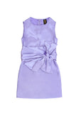 Lavender Charmeuse Cute Spring Fancy Shift Dress With Belt - Girls - Pineapple Clothing