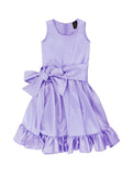 Lavender Charmeuse Fit Flare Spring Party Midi Princess Dress - Girls - Pineapple Clothing