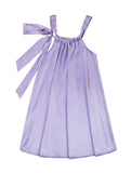 Lavender Charmeuse Halter Swing Spring Dress - Girls - Pineapple Clothing
