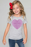 Pink Heart Tee - Girls - Pineapple Clothing