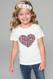 Pink Heart Tee - Girls - Pineapple Clothing