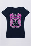 Pink Owl Tee - Girls - Pineapple Clothing