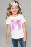 Pink Owl Tee - Girls - Pineapple Clothing