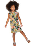 Prima Donna Adele Cute Grey Floral Party Shift Dress - Girls - Pineapple Clothing