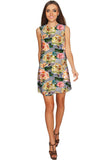 Prima Donna Adele Grey Roses Elegant Shift Dress - Women - Pineapple Clothing