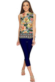 Prima Donna Emily Grey Roses Print Designer Top - Women - Pineapple Clothing
