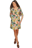 Prima Donna Gloria Empire Waist Grey Floral Dress - Women - Pineapple Clothing