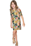 Prima Donna Grace Grey Rosette Fancy Shift Dress - Girls - Pineapple Clothing