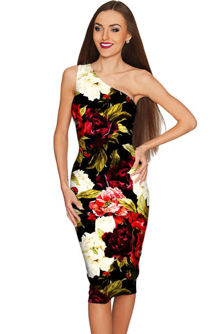 Put Your Crown On Layla Black Floral Evening Dress - Women - Pineapple Clothing