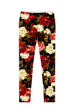 Put Your Crown On Lucy Black Floral Print Leggings - Women - Pineapple Clothing