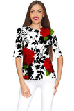 Queen Power Sophia White Floral Print Dressy Top - Women - Pineapple Clothing