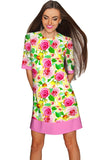 Rosarium Grace Shift Floral Mother and Daughter Dress - Pineapple Clothing