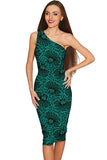 Green Soulmate Layla Lace Print Evening Dress - Women - Pineapple Clothing