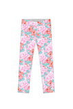 Spring Garden Lucy Cute Pink Floral Printed Leggings - Girls - Pineapple Clothing