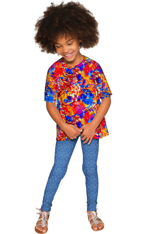 Summer Dizziness Sophia Printed Stylish Stretchy Top - Girls - Pineapple Clothing