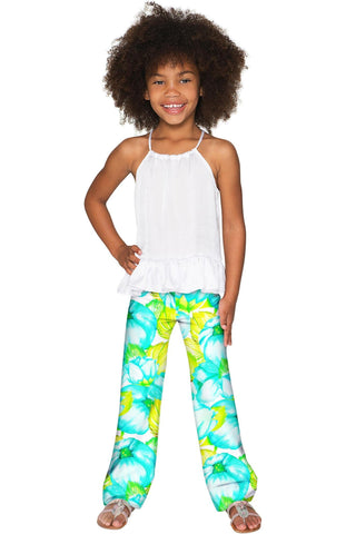 Sunny Day Amelia Summer Floral Fancy Palazzo Pant - Girls - Pineapple Clothing