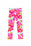 Sweet Illusion Lucy Cute Pink Floral Printed Leggings - Girls - Pineapple Clothing