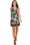 Toscana Adele Grape Print Shift Mini Dress - Women - Pineapple Clothing