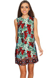 Toscana Adele Grape Print Shift Mini Dress - Women - Pineapple Clothing