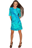 Tropical Dream Grace Green Printed Shift Dress - Women - Pineapple Clothing