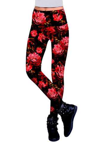 True Passion Lucy Floral Print Performance Legging - Women - Pineapple Clothing