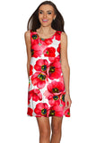 Tulip Salsa Sanibel Empire Waist Red Summer Dress - Women - Pineapple Clothing