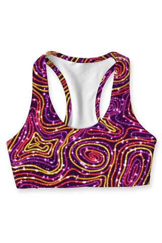 Vibrant Galaxy Stella Seamless Racerback Sport Bra - Women - Pineapple Clothing