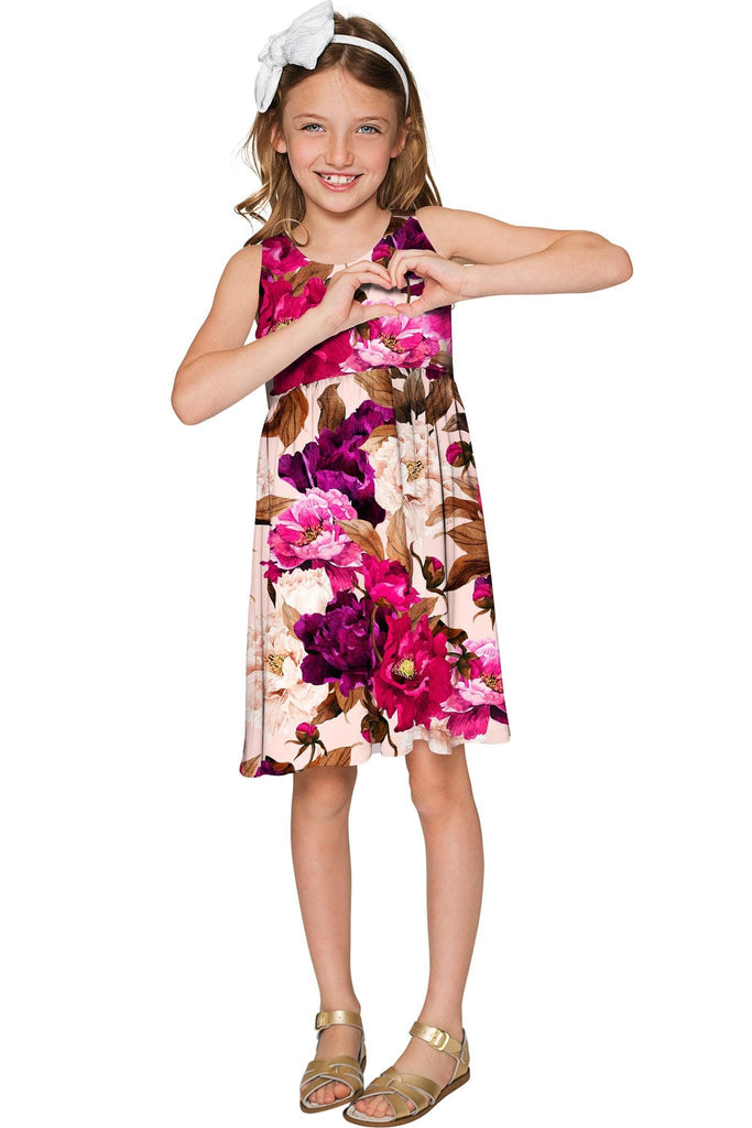 Vintage Charm Sanibel Empire Cut Printed Floral Dress - Girls - Pineapple Clothing