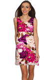 Vintage Charm Sanibel Flower Print Empire Dress - Women - Pineapple Clothing