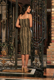 Sage Green Animal Print Unique Trendy Designer Mother Daughter Dresses - Pineapple Clothing