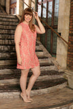 Dusty Pink Lace Party Trendy Chic Day Evening Shift Mommy and Me Dress - Pineapple Clothing