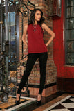 Ruby Red Floral Sleeveless Holiday Designer Mother Daughter Outfit - Pineapple Clothing