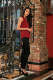 Ruby Red Floral Sleeveless Holiday Designer Mother Daughter Outfit - Pineapple Clothing