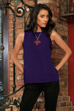 Purple Floral Sleeveless Dressy Party Fancy Mother Daughter Outfit - Pineapple Clothing