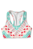 Chevron Please Stella Seamless Racerback Sport Yoga Bra - Women