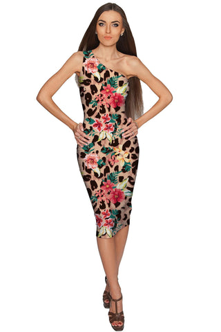 Wild & Free Layla Leopard Print Stretch Party Dress - Women - Pineapple Clothing